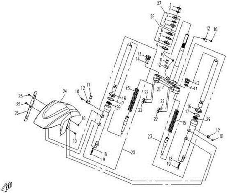 Picture of F07-1 - FRONT SUSPENSION(FOR LCD DASHBOARD)