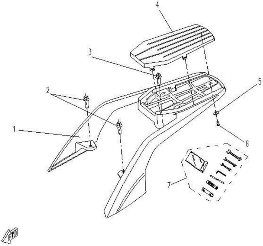 Picture of F22 - REAR RACK & TOOLS