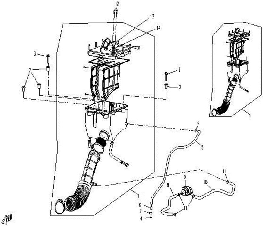 Picture of F12 - AIR FILTER ASSY