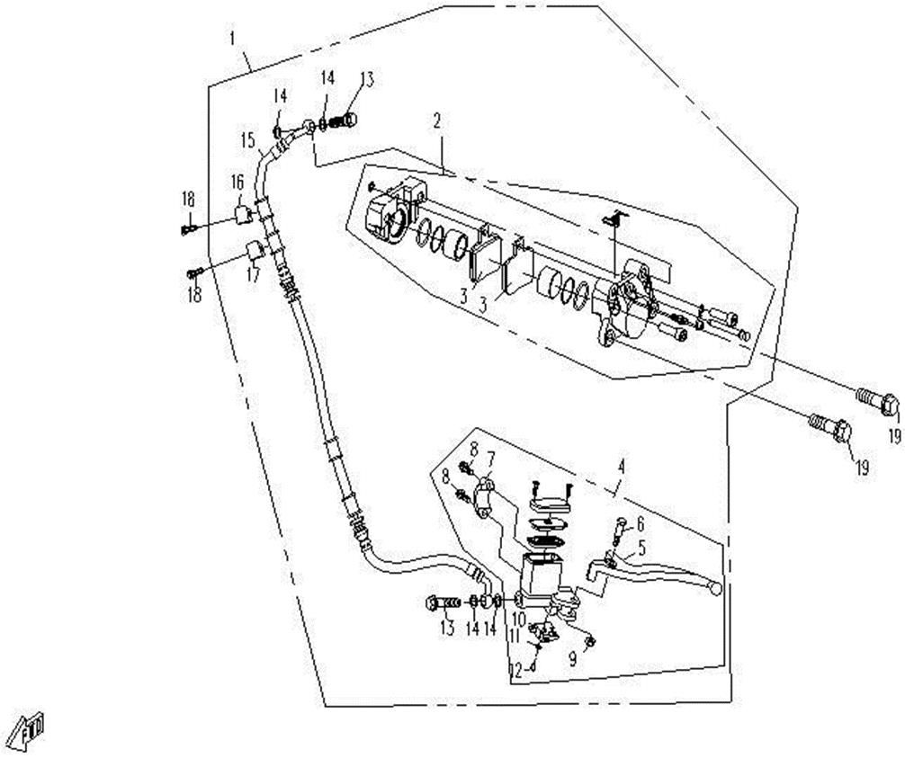 Picture of F22 - REAR HYDRAULIC BRAKE SYSTEM