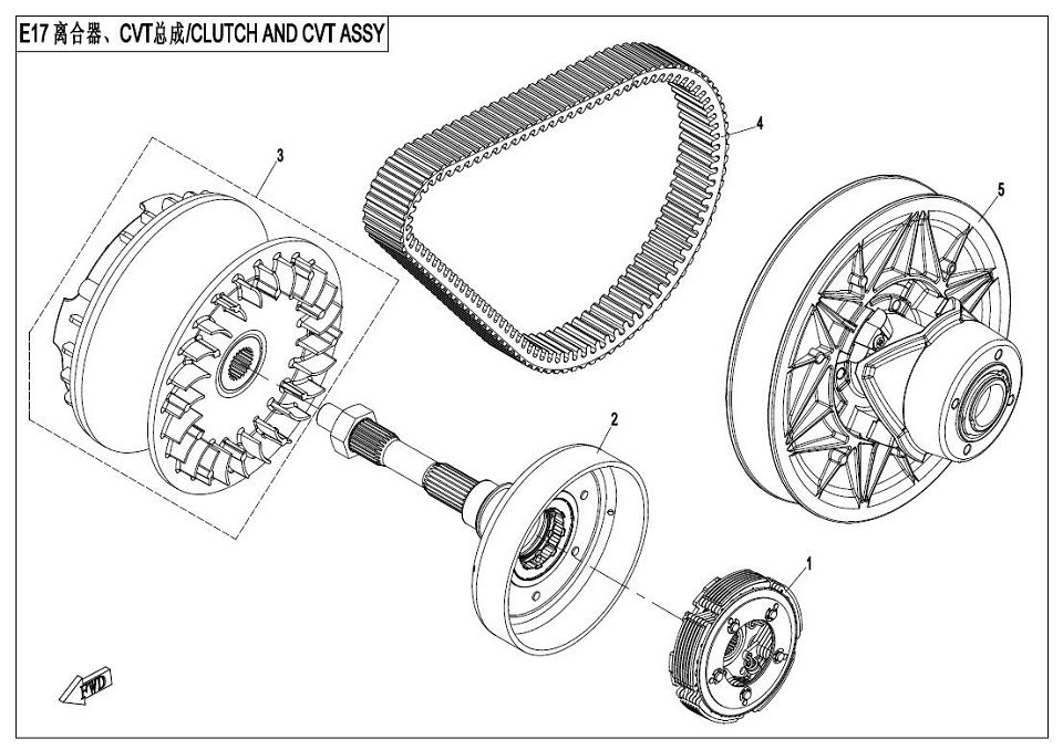 Picture of E05 - CLUTCH AND CVT ASSY
