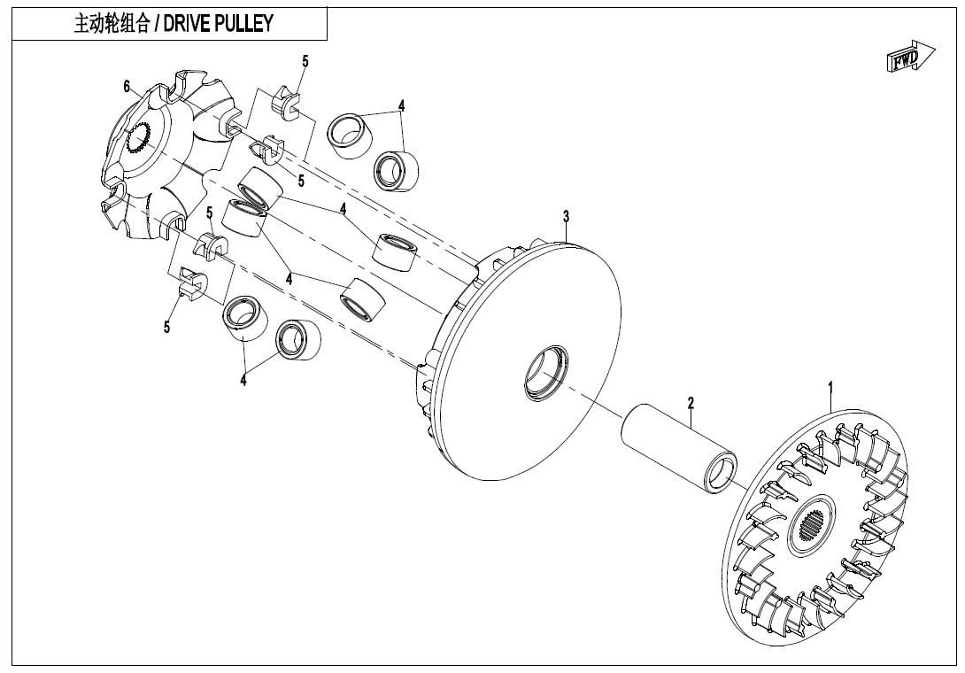 Picture of E05-1 - DRIVE PULLEY