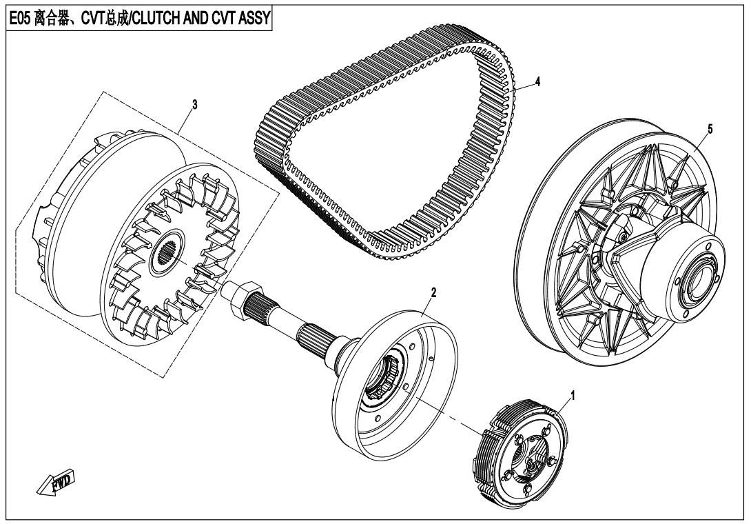 Picture of E05 - CLUTCH AND CVT ASSY