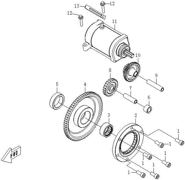 Picture of E23 - STARTING MOTOR