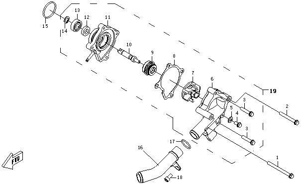 Picture of E22 - WATER PUMP ASSY.
