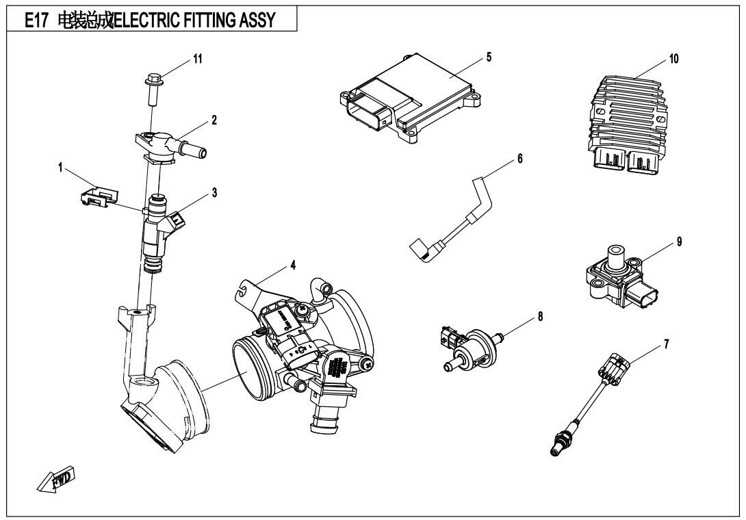 Picture of E17 - ELECTRIC FITTING ASSY