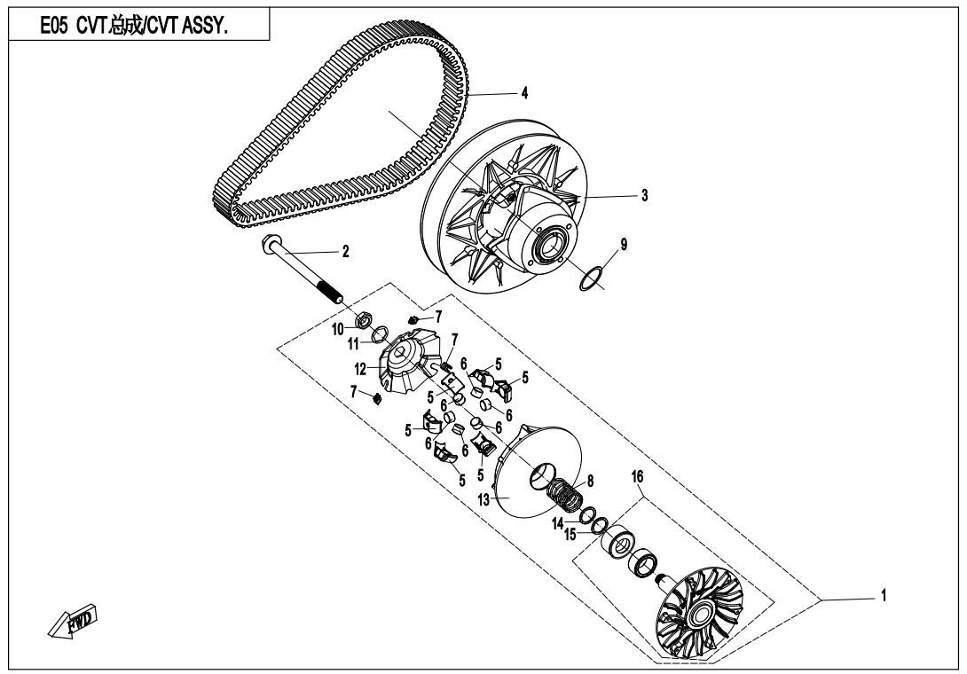 Picture of E05 - CVT ASSY