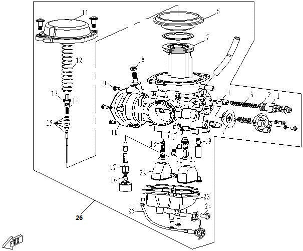Picture of E24 - CARBURETOR