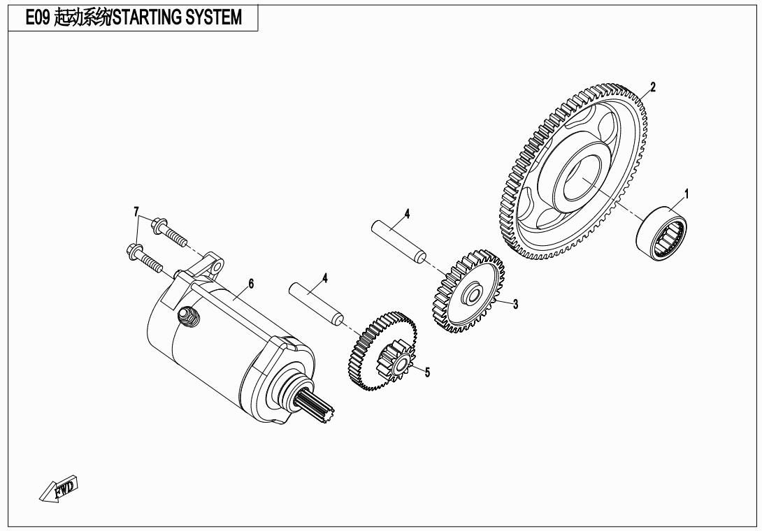 Picture of E09 - STARTERING SYSTEM