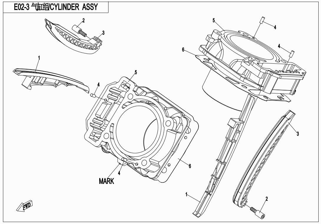 Picture of E02-3 - CYLINDER ASSY