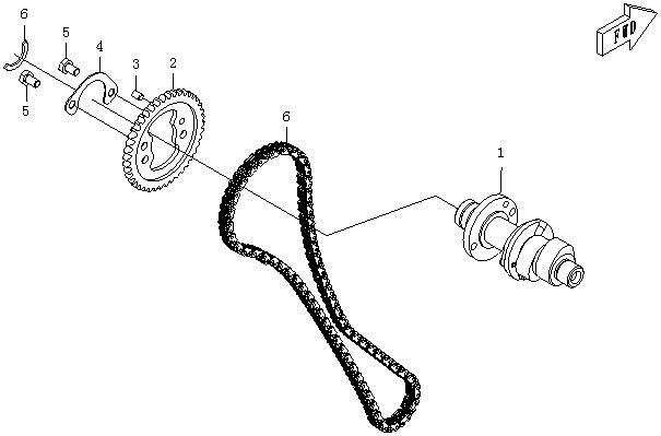 Picture of E10 - CAMSHAFT ASSY.
