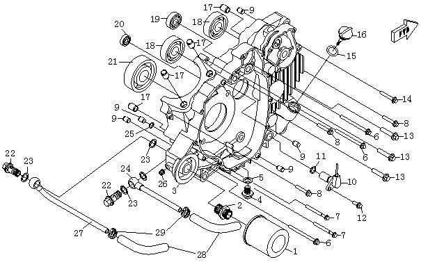 Picture of E02 - LEFT CRANKCASE