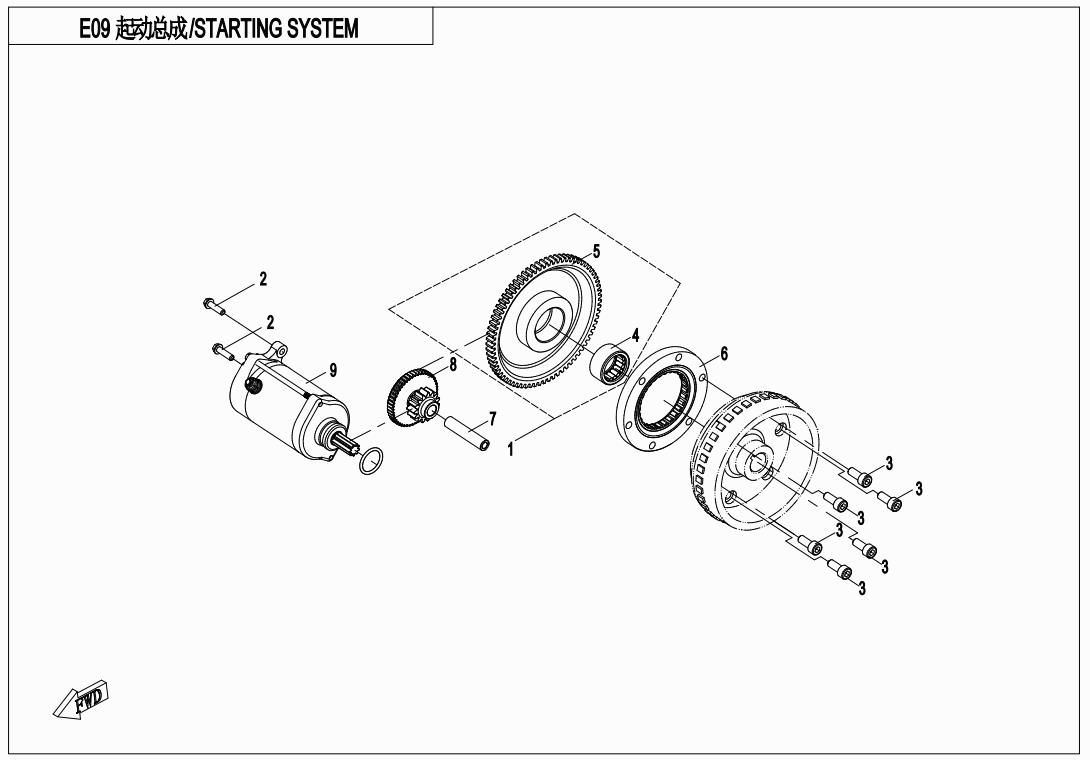 Picture of E09 - STARTING SYSTEM