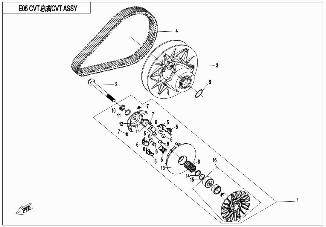 Picture of E05 - CVT ASSY