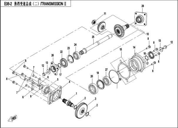 Picture of E06-2 - TRANSMISSION SYSTEM(?)