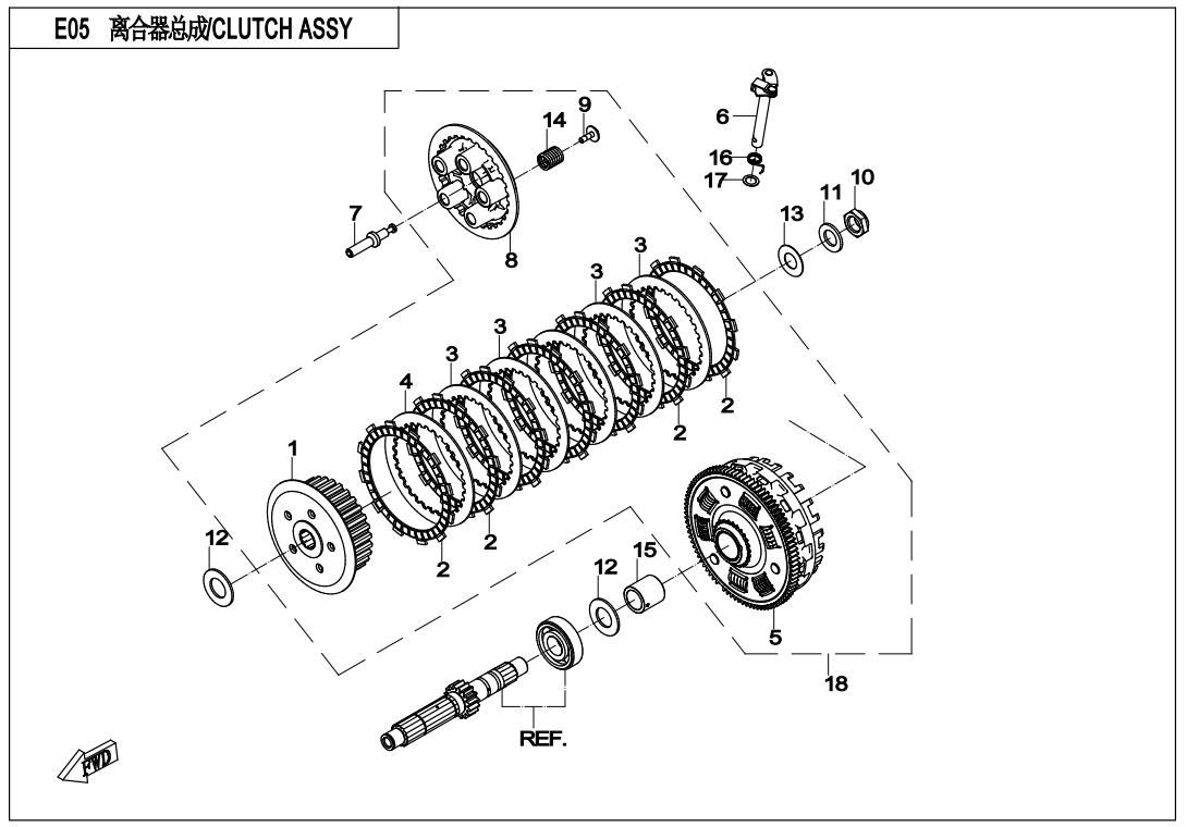 Picture of E05 - CLUTCH ASSY