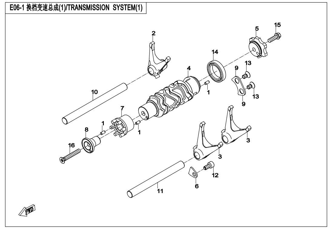 Picture of E06-1 - TRANSMISSION SYSTEM(1)