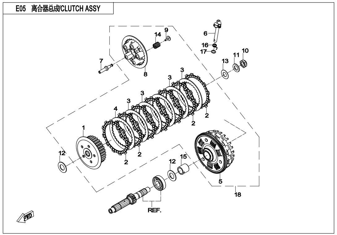 Picture of E05 - CLUTCH ASSY