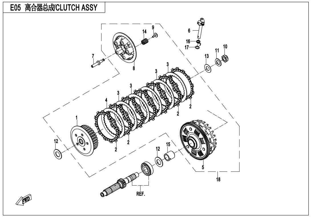Picture of E05 - CLUTCH ASSY