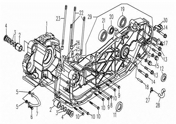 Picture of E01-1 - CRANKCASE ASSY