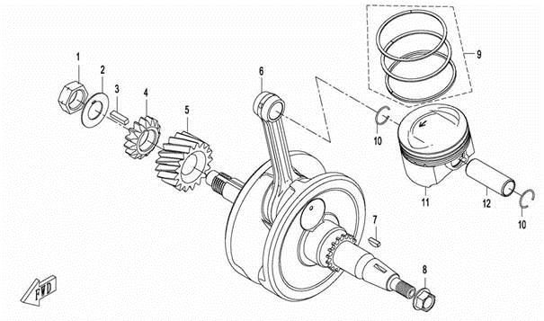 Picture of E11 - CRANKSHAFT & PISTON
