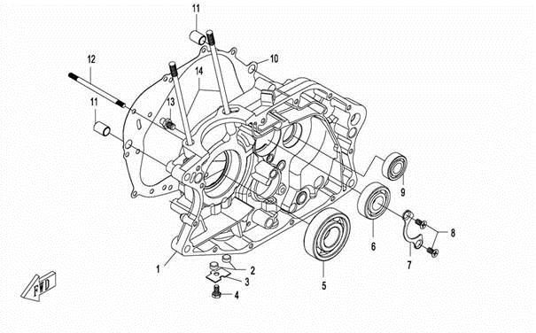Picture of E03 - RIGHT CRANKCASE ASSY