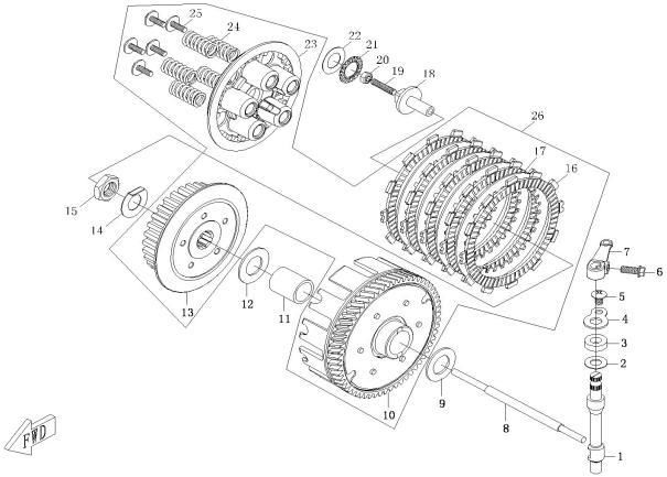Picture of E12 - CLUTCH ASSY