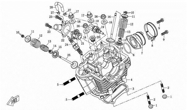 Picture of E07 - CYLINDER HEAD ASSY
