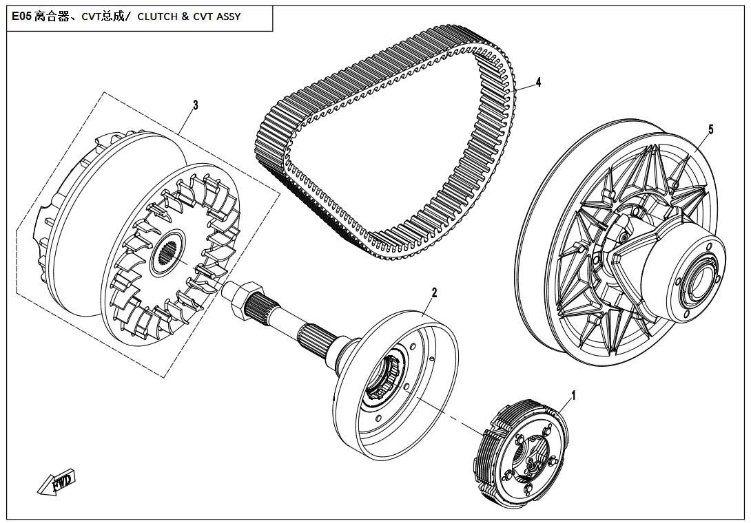 Picture of E05 - CLUTCH & CVT ASSY