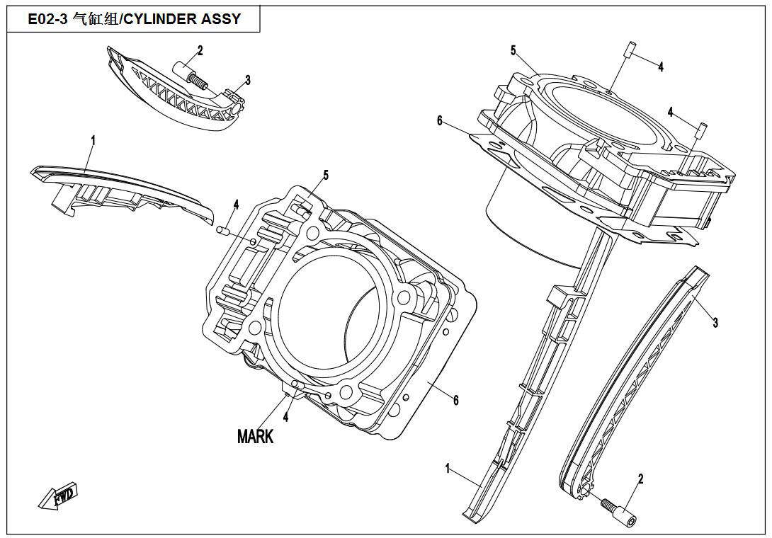 Picture of E02-3 - CYLINDER ASSY