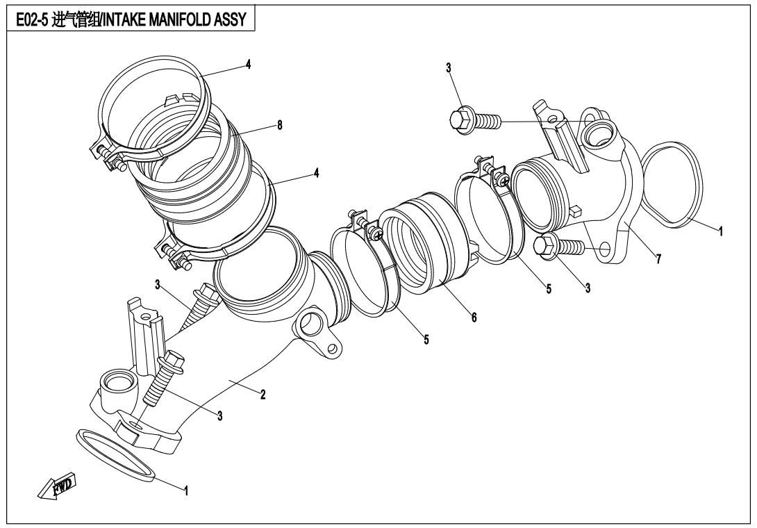 Picture of E02-5 - INTAKE MANIFOLD ASSY