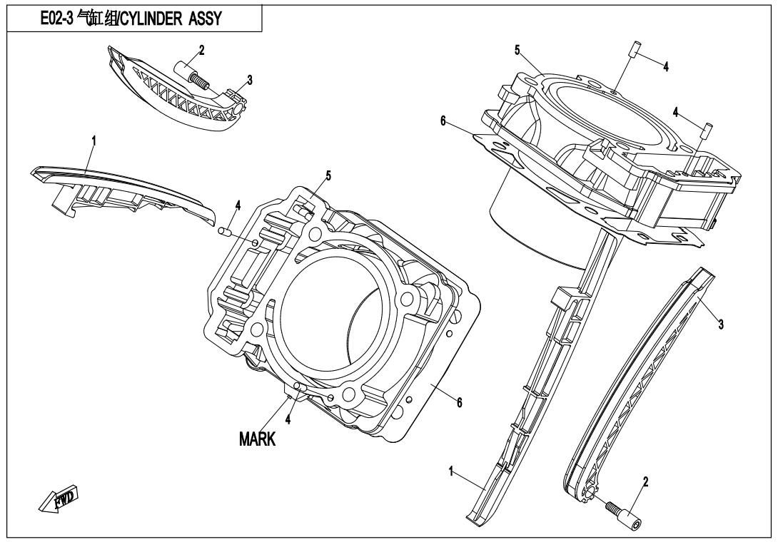 Picture of E02-3 - CYLINDER ASSY.