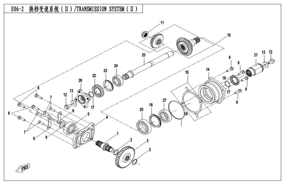 Picture of E06-2-1 - TRANSMISSION SYSTEM (?)-OLD