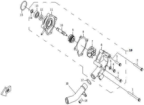 Picture of E24 - WATER PUMP ASSY.