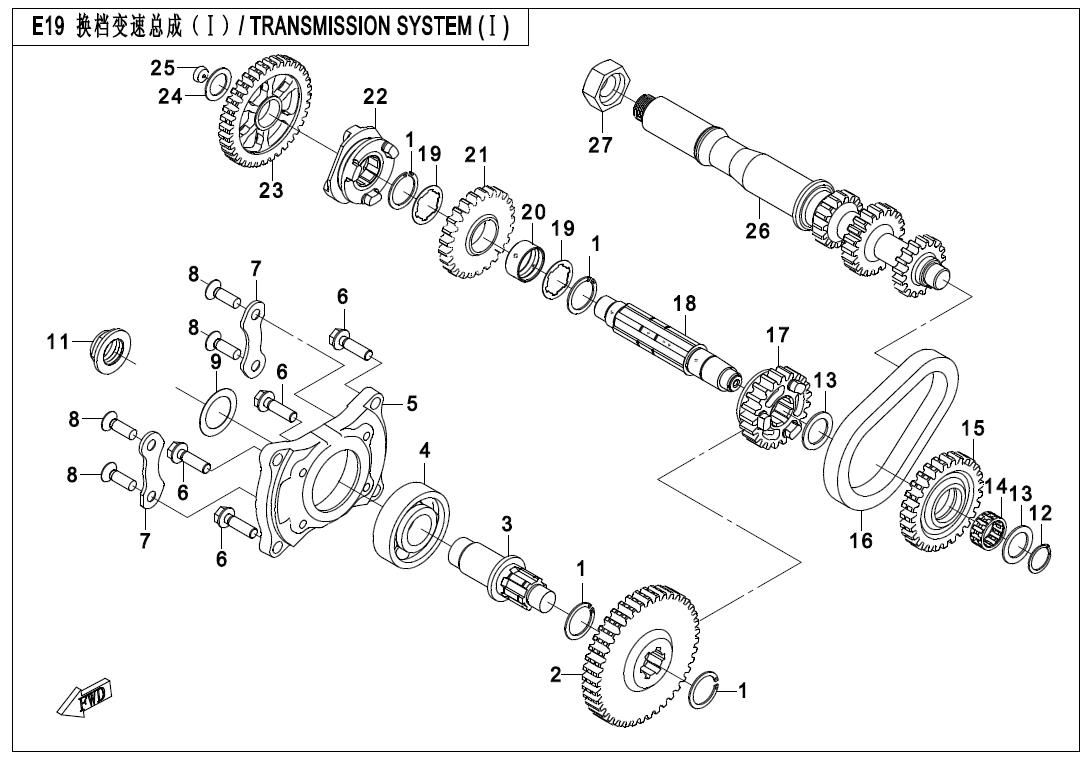 Picture of E19 - TRANSMISSION SYSTEM (I)