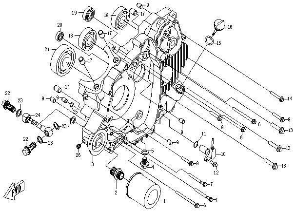 Picture of E02 - LEFT CRANKCASE