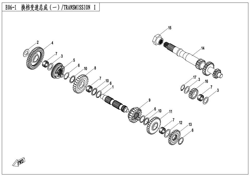 Picture of E06-1 - TRANSMISSION(I)