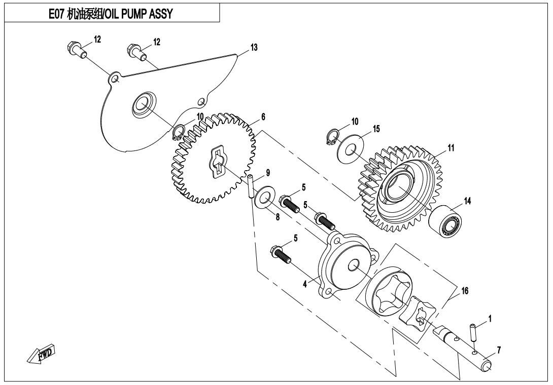 Picture of E07 - OIL PUMP ASSY