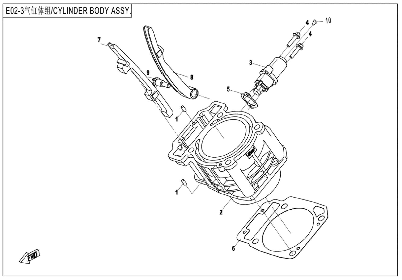 Picture of E02-3 - CYLINDER ASSY.