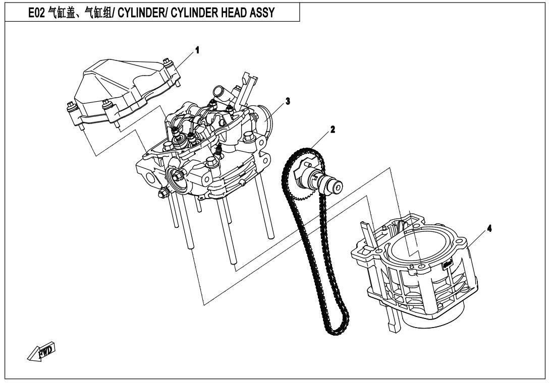 Picture of E02 - CYLINDER/CYLINDER HEAD ASSY.