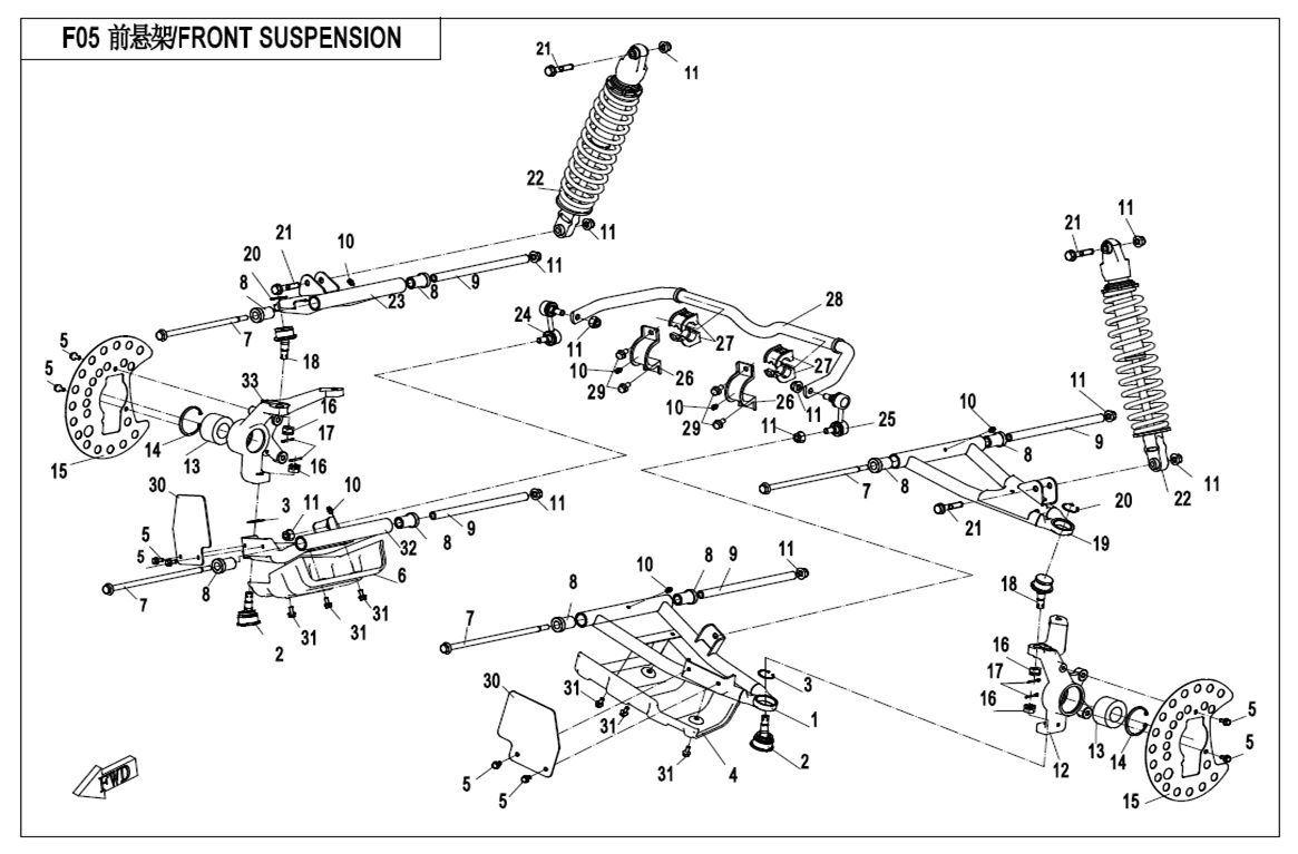 Picture of F05-V2 - FRONT SUSPENSION