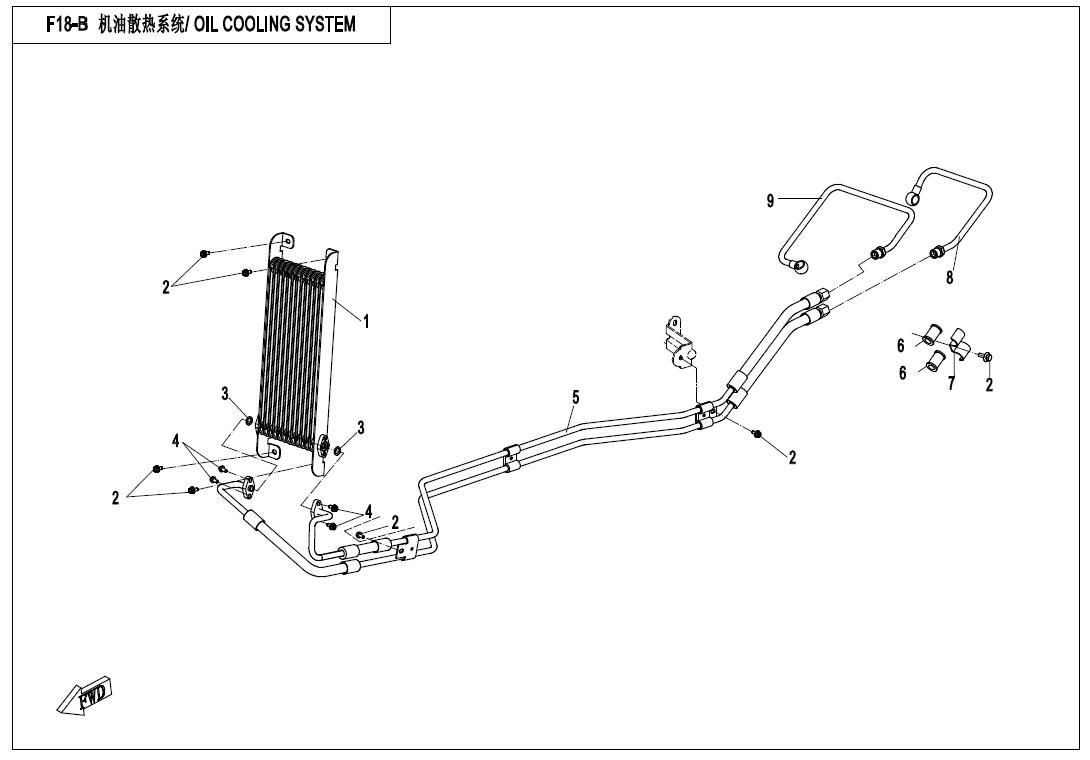 Picture of F18-B - OIL COOLING SYSTEM