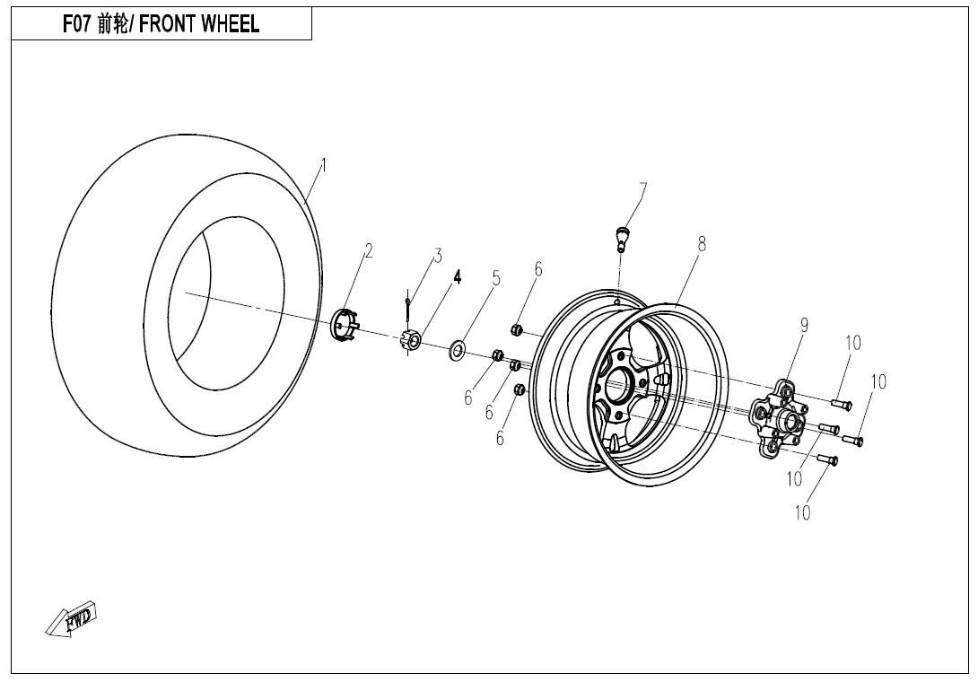Picture of F07 - FRONT WHEEL