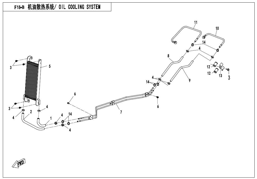 Picture of F18-B - OIL COOLING SYSTEM  