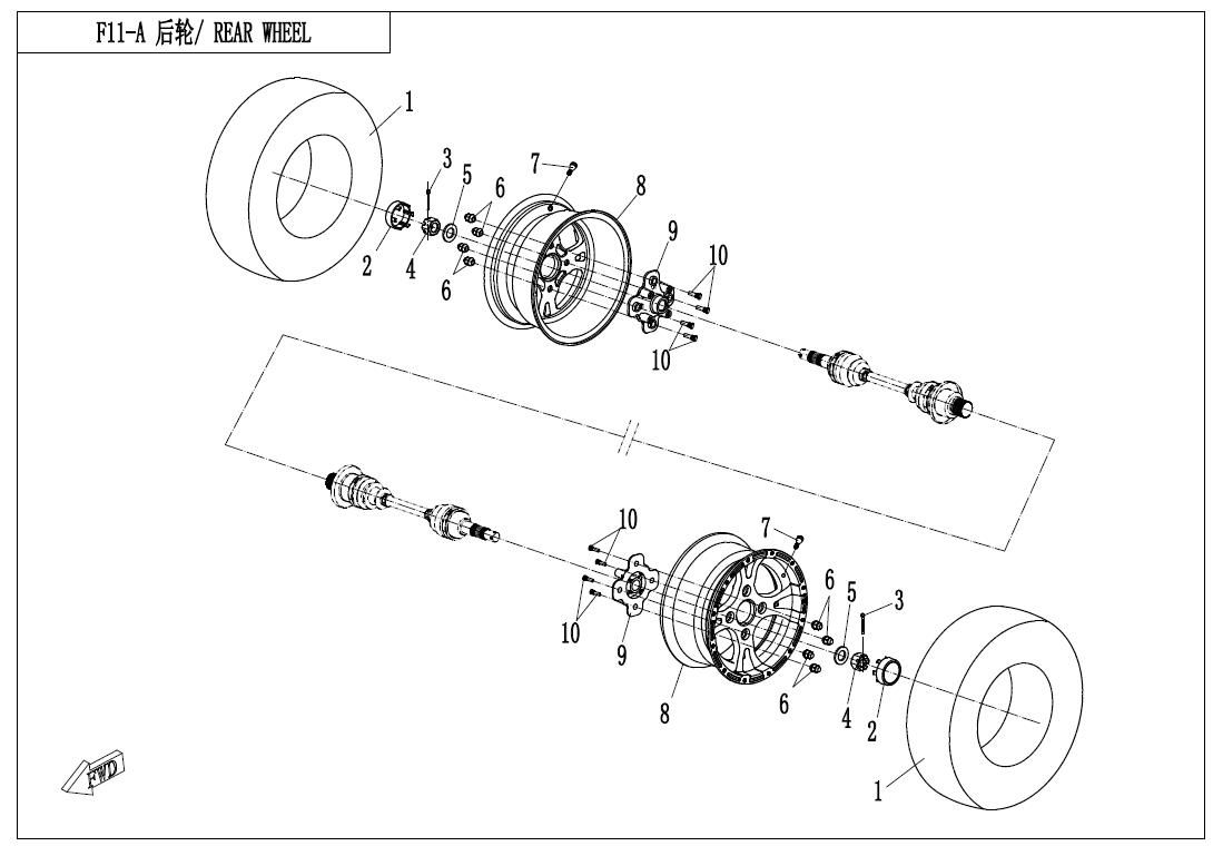Picture of F11-A - REAR WHEEL
