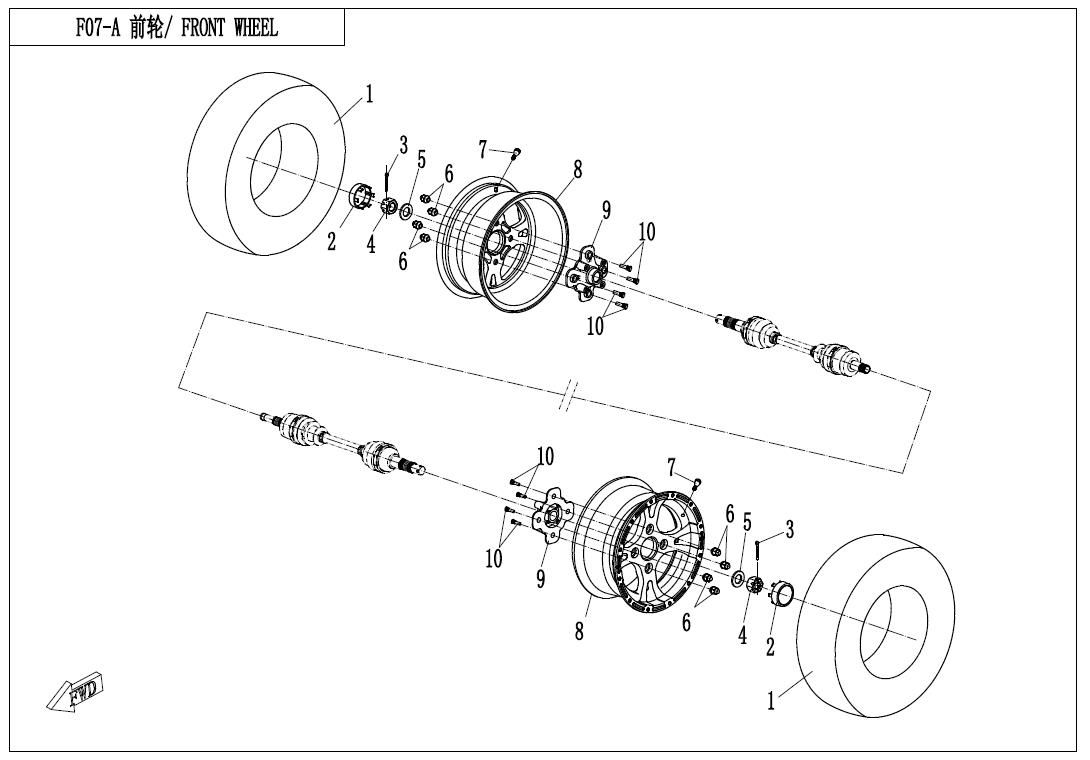 Picture of F07-A - FRONT WHEEL