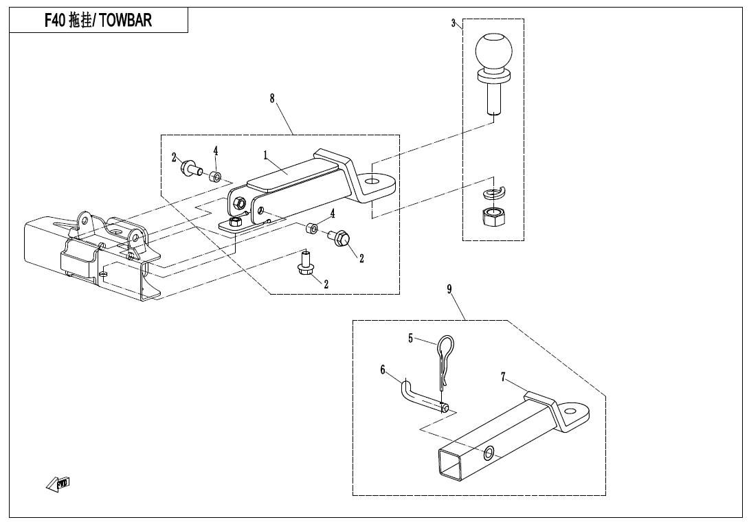 Picture of F40 - TOWBAR
