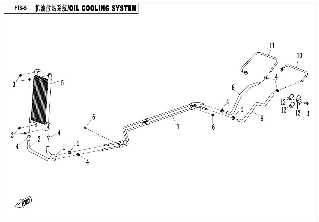 Picture of F18-B - OIL COOLING SYSTEM  