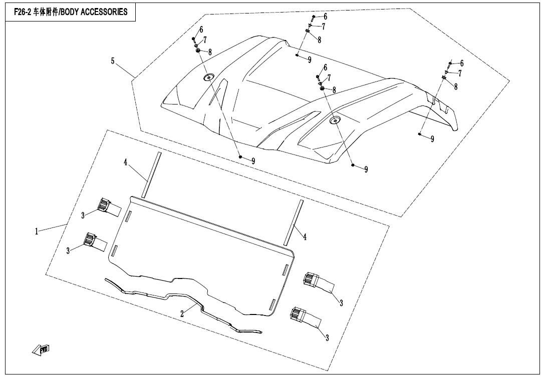 Picture of F26-2-ROPS - BODY ACCESSORIES