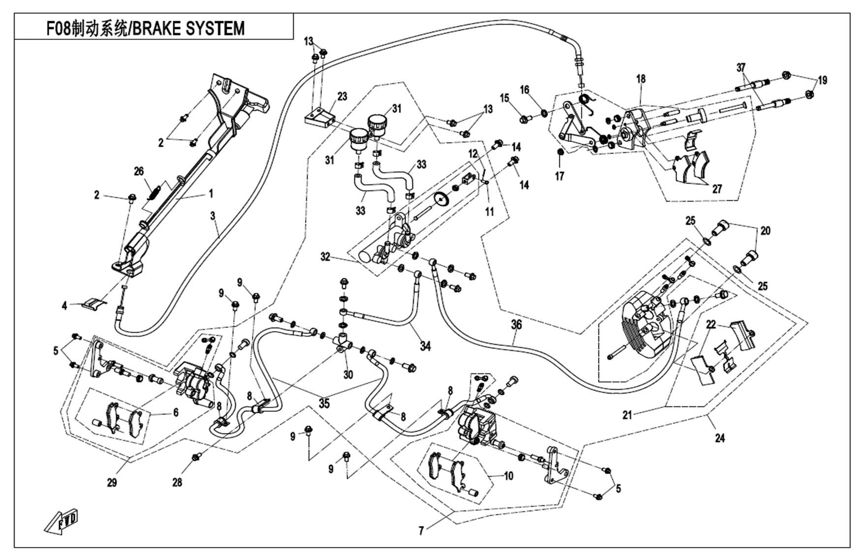 Picture of F08 - HYDRAULIC BRAKE